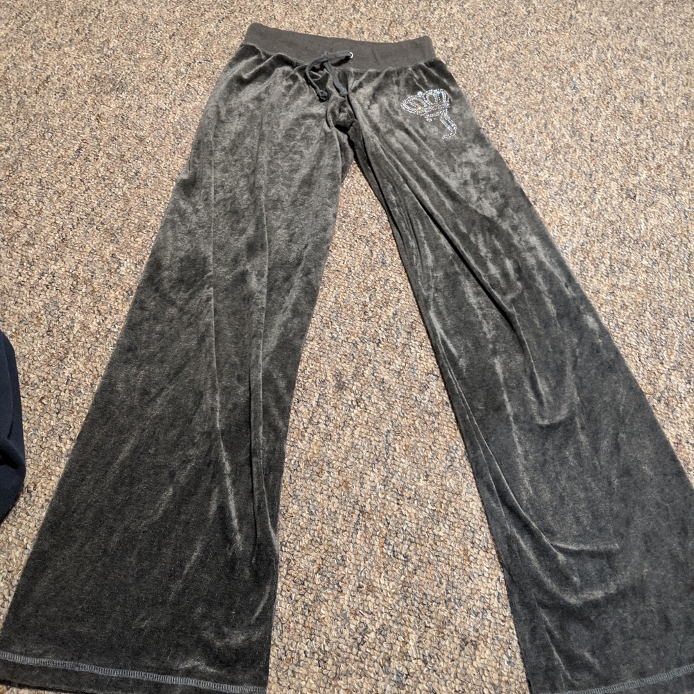 Girls velvet sweatpants